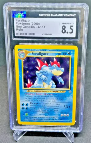 CGC 8.5 - 2000 Pokemon Neo Genesis FERALIGATR Holo #4