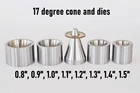 17 Degree Folding SET cone dies coin ring tool fold over quarter made in Ukraine