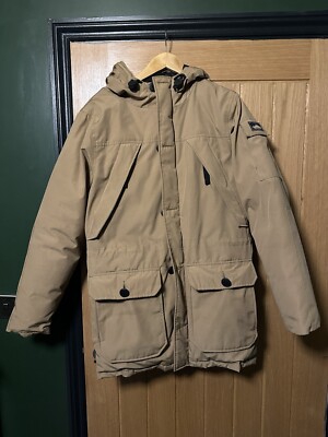 Penfield Hoosac Down Parka Jacket Tan Men's Size Small UK