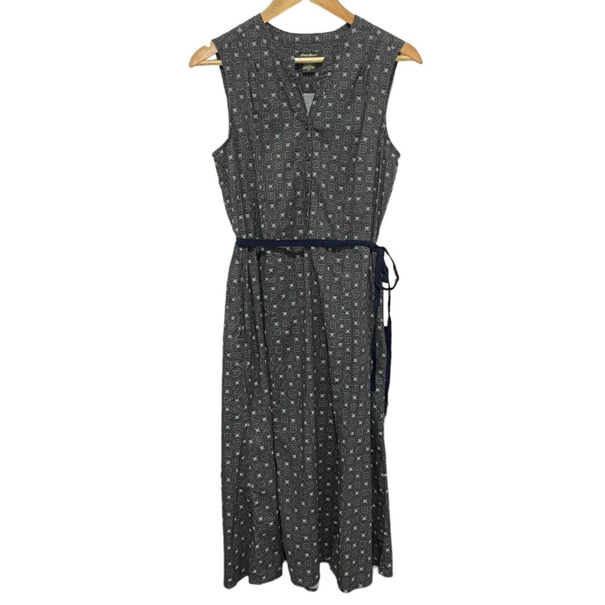 knee length dresses for ladies Eddie Bauer Denim Flare Shirtdress S/M  OMNIA