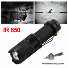 Illuminator IR LED Flashlight Infrared 850/940nm Night Vision Zoom Hunting Torch