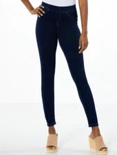 Utopia By HUE Ultimate Stretch Denim Legging - Small, Midnight Blue, NWT