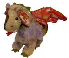 TY Beanie Baby - SCORCH the Dragon  (7 Inch) NEW MWMTs Plush Stuffed Animal Toy