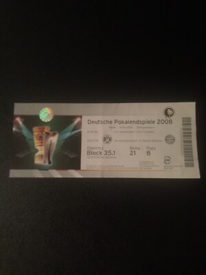 Ticket Finale DFB-Pokal 2008 : Borussia Dortmund - FC Bayern München , 19.04.08