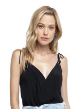 ASTR The Label Women Marlow Bodysuit Black Size M