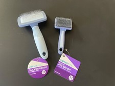 Vibrant Life PLASTIC PIN BRUSH & SLICKER BRUSH for CATS - Set of TWO Brushes!