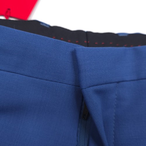 Hugo Boss Arti 232x Solid Blue Super Flex Performance Suit Mens Size 40R X 32 - Picture 15 of 20