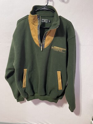 POLARTEC 1/4 zip PULLOVER fleece Jacket BLACKCOMB WHISTLER womens M mens S green