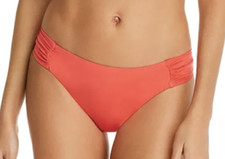 NWT Trina Turk Poppy Studio Solids Shirred Bikini Swimsuit Bottom 8 pjl1322
