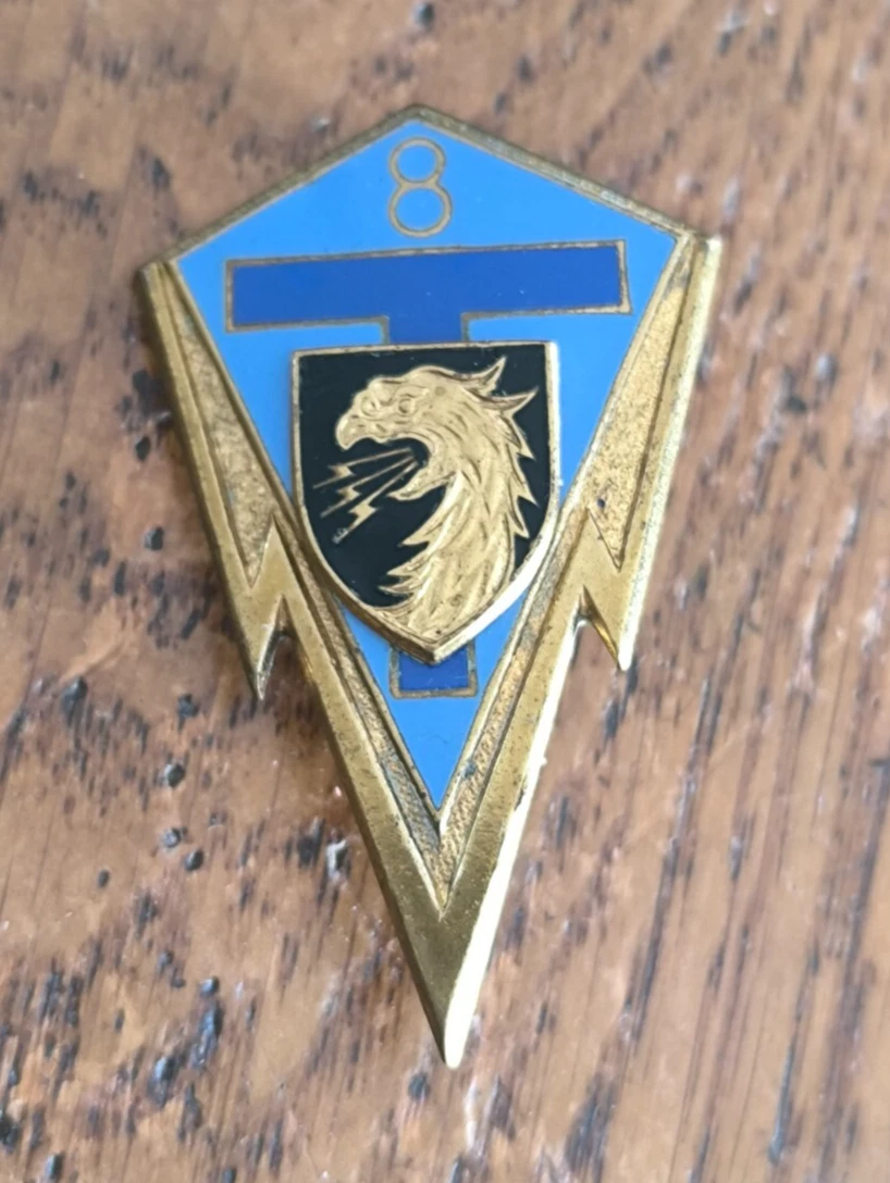 41° Régiment de Transmissions, émail, dos lisse, DEPOSE
