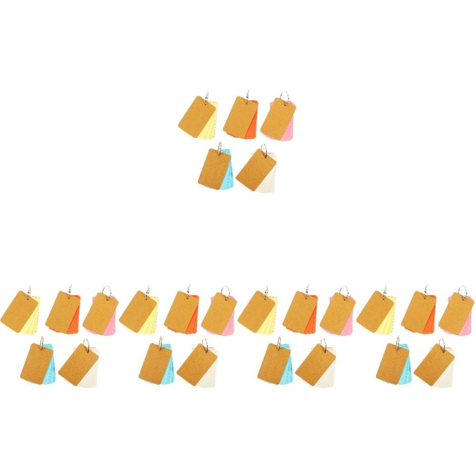 5 Count Kraft Paper Study Cards Word Memory Looseleaf Student eBay