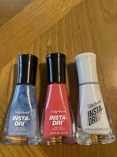 Lot of 3 Sally Hansen Insta-Dri Fast Dry Nail Polish in 386, 650, 236 M-5