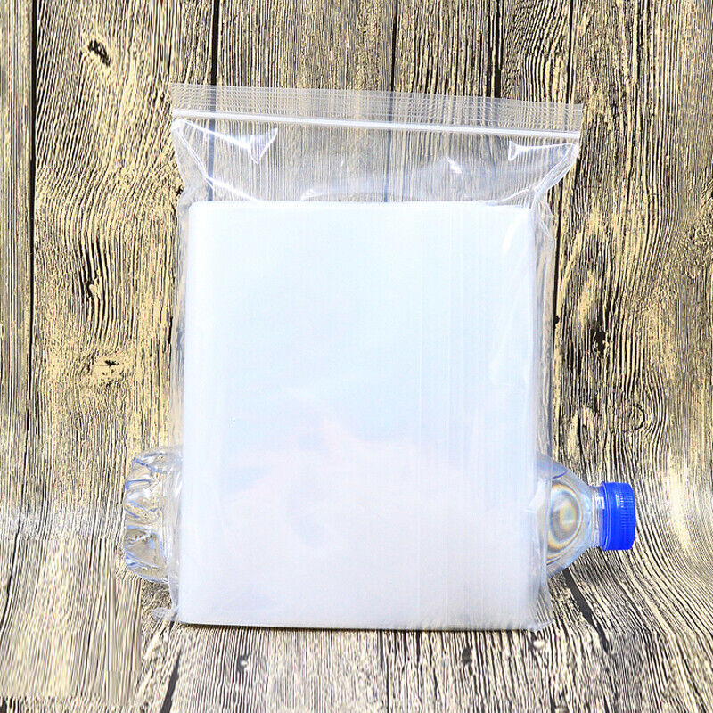 100x 2-Mil Clear Reclosable Zip Plastic Lock Bags Poly Jewelry Zipper Baggies