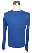 Abercrombie  Fitch Men Icon Moose Solid Long Sleeve Crew T-Shirt - 0 Ship