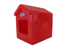 Vintage Little Tikes People Toddle Tots Red Dog House Building Train Roadway 80s