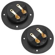 2PCS DIY Home Car Stereo Screw Cup Connectors Subwoofer Plugs 2-Way Speaker Box