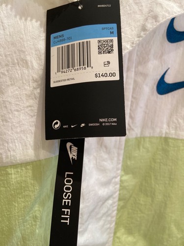 NEW! Nike Sportswear DOUBLE SWOOSH Woven Jacket CJ4888-701 Men's Size Medium - Picture 2 of 4