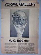 Authentique Rare Galerie Vorpal M.C. Affiche Escher (1970) a besoin de soins archivistiques !