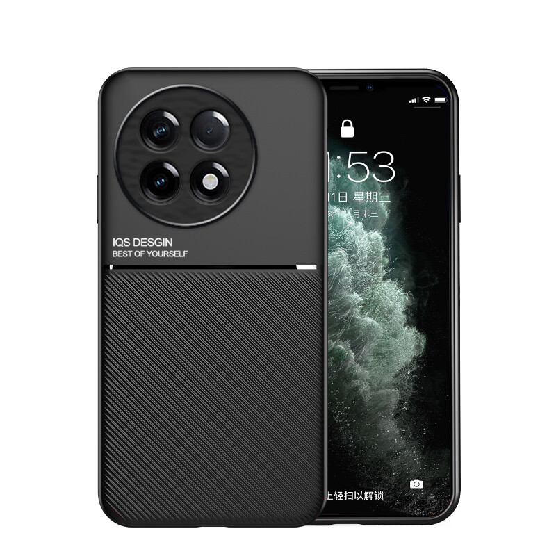 For OnePlus Ace 5, Luxury Anti-Slip Leather Fell Magnetic Soft