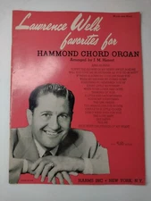Vintage Lawrence Welk Favorites For Hammond Chord Organ Music Book