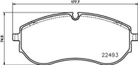 Hella Pagid 8DB 355 039-521 Bremsbelagsatz, Scheibenbremse FüR MAN VW