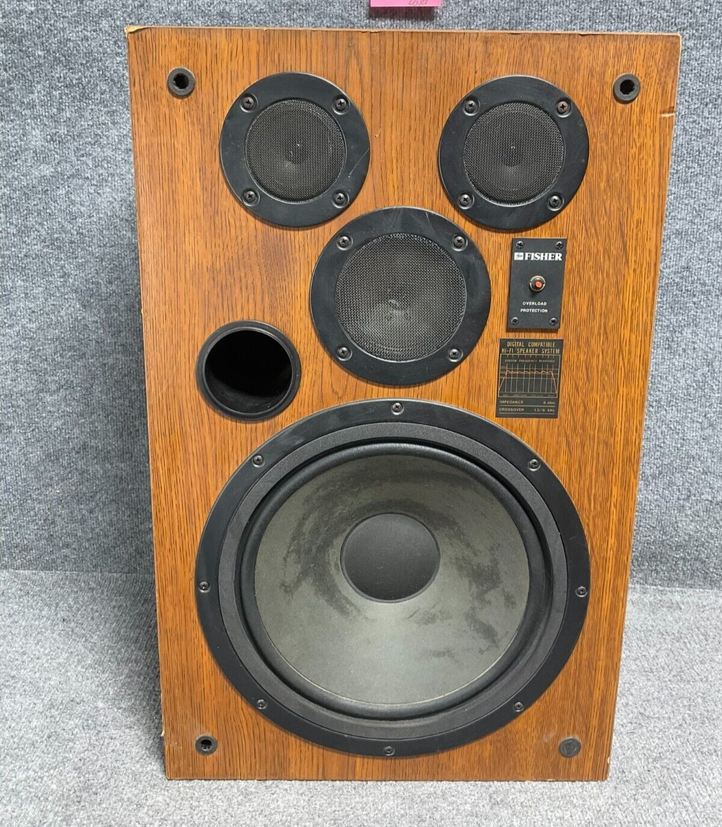 Fisher Hi‑Fi Single Speaker 🎵 8 Ω Brown – Vintage Sound
