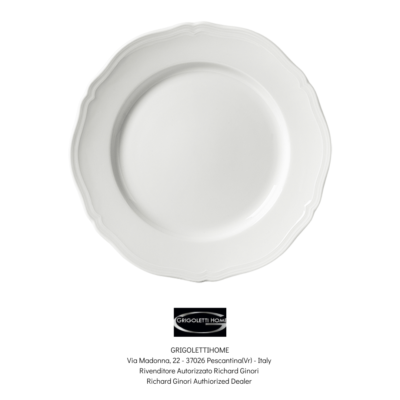 Service De Table Antico Doccia De Richard Ginori - 13 Pièces Pour 4 Personnes + Saladier - Porcelaine Blanche