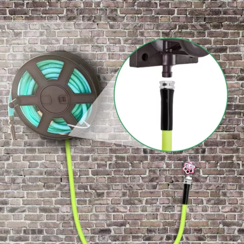 Garten Kurzschlauch 5/8 Zoll x 6 Fuß mit Drehgriff & Aluminiumarmaturen 3/4 Zoll Anschluss - Bild 10 von 12