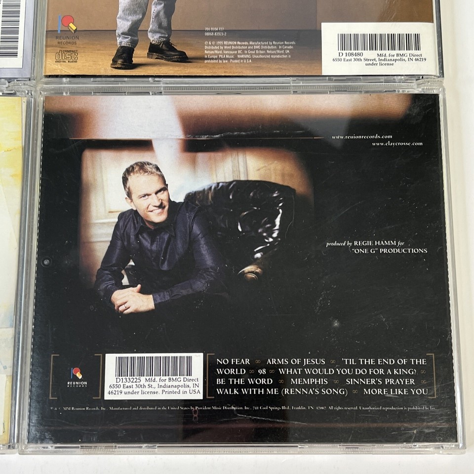 CLAY CROSSE 4 CD Lot Stained Glass My Place Without You Time To Believe Dif. Man eBay