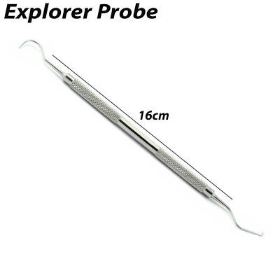 5x Dentist Teeth Clean Care Explorer Double End Hook Probe Pick Calculus Remover