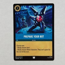 Prepare Your Bot 165/204 Disney Lorcana Azurite Sea Regular Uncommon Card NM