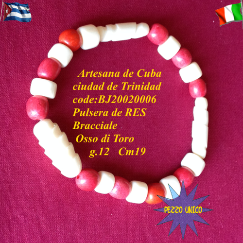 Bracciale Osso di Toro Arte Cubana Trinidad Pezzo unico - Foto 2 di 6