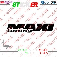 ADESIVO STICKER LOGO MAXI TUNING MISURE PERSONALIZZATE