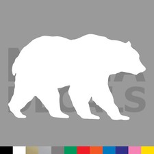 Bear Vinyl Die Cut Decal Sticker - Grizzly Polar Brown Black