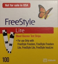 ABBOTT FREESTYLE LITE TEST STRIPS (100 Strips) Expiry 30 APRIL 2027 .