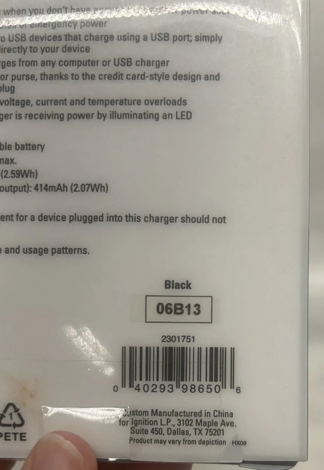 Banco de alimentación portátil para teléfono inteligente Enercell by Radio Shack (A8) Foto 4 de 4