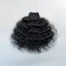 Indian Temple Hair Extensions  Natural Black Curly Bundles for Gorgeous Volume.