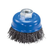 5 Pack - 2-3/4" X 5/8"-11 Stainless Steel Crimped Wire Cup Brush for Grinders