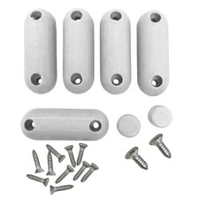 Toilet Seat Bumper 7 White Silicone Toilet Seat Bumpers