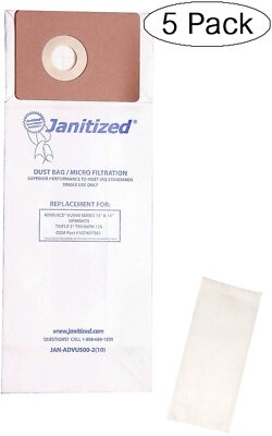 Janitized JAN-ADVU500-2(10) Advance VU500 Premium Replacement Commercial Vacuum 