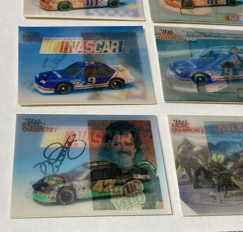 Racing Champions Nascar Racing Superstar Lenticular Stickers Lot of 12 Drivers=6 - Picture 15 of 20