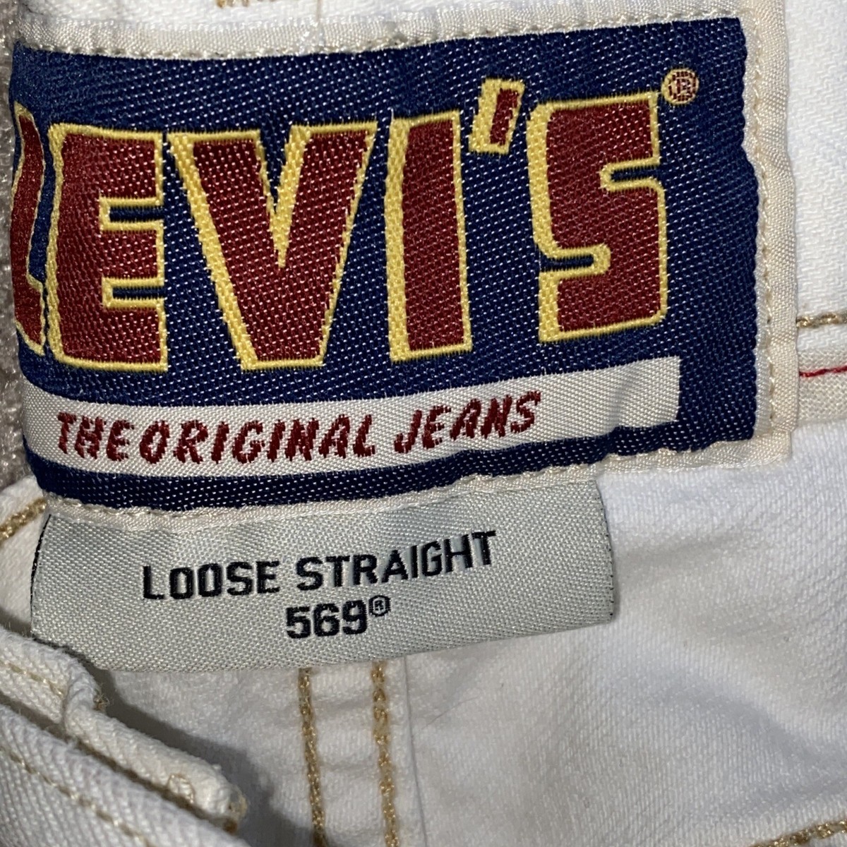 Levi's 569 Loose Straightデニム W36L30 y2k Vintage Y2K Levi's® 569 Distressed Loose Straight Denim