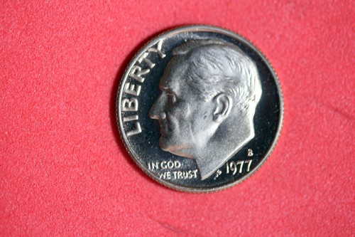 ESTATE FIND 1977 - S PROOF CLAD ROOSEVELT DIME!! #N06772