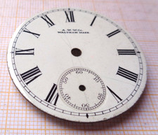 Antikes gebrauchtes Zifferblatt Waltham beschädigt  D= 41,2 mm ca. HS