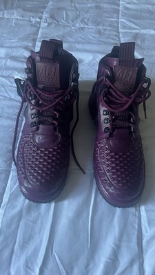 Nike Lunar Force 1 LF1 Duckboot '17 Air Force 1 Burgundy/Black 916682 601 Size 8