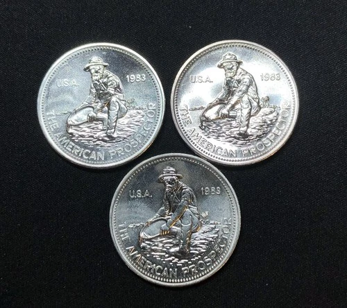 (1) 1983 Engelhard Prospector 1oz Silver Round Gem BU Low Mintage