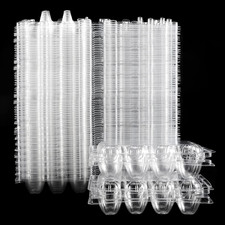 JAPCHET 120 Pack 12 Grid Quail Egg Cartons, Reusable Quail Egg Cartons Cheap Bul