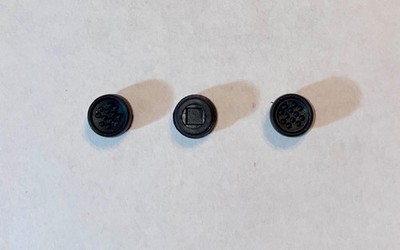 3-Pack Rubber Mouse Pointer Trackpoint BLACK Cap For DELL Laptops w/2.8mm peg