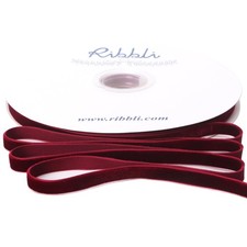 Burgundy Velvet Ribbon 3/8 Inch x 25 Yards Spool Gift Wrap Crafts Home Decor