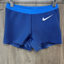 Image of Nike Pro Elite Women's Track & Field Shorts Blue Size XS AO8486-000 Made in USA